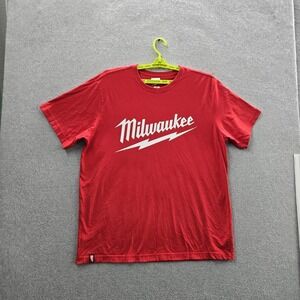 Milwaukee Men‎ Shirt XL Red Graphic Tee Short Sleeve